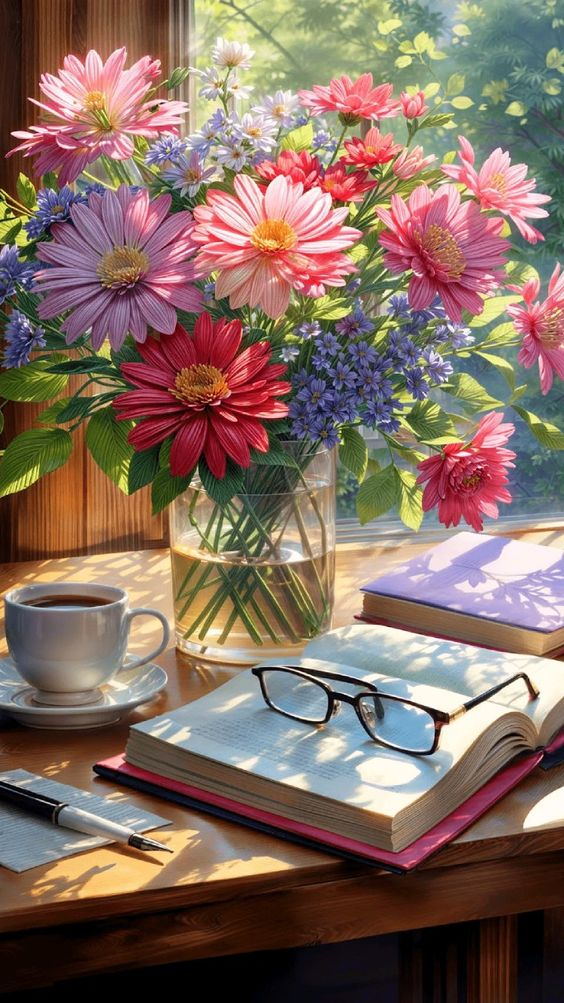 Bloemen Op De Vensterbank