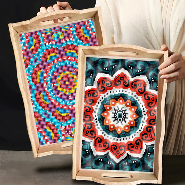 Diamond Painting Houten Pallet - Mandala