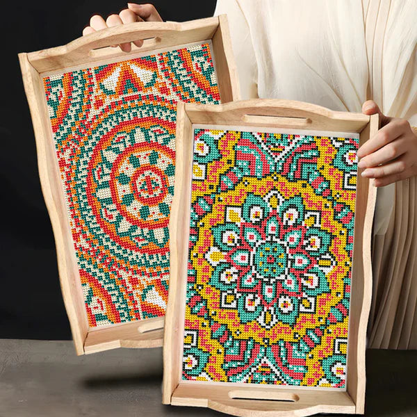 Diamond Painting Houten Pallet - Mandala