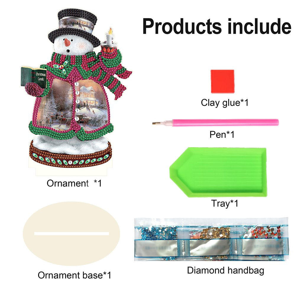 Diamond Painting Diy Craft Knutsel Ornament Sneeuwpop