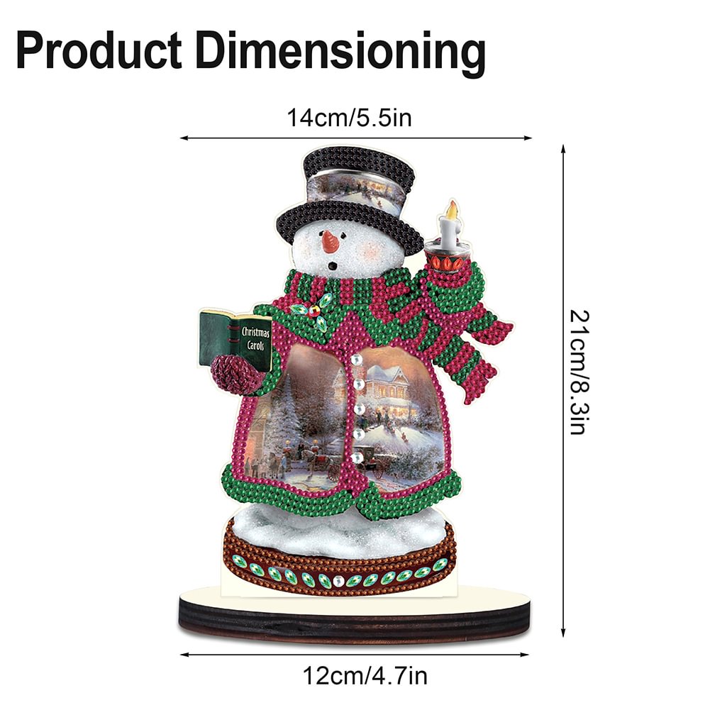 Diamond Painting Diy Craft Knutsel Ornament Sneeuwpop
