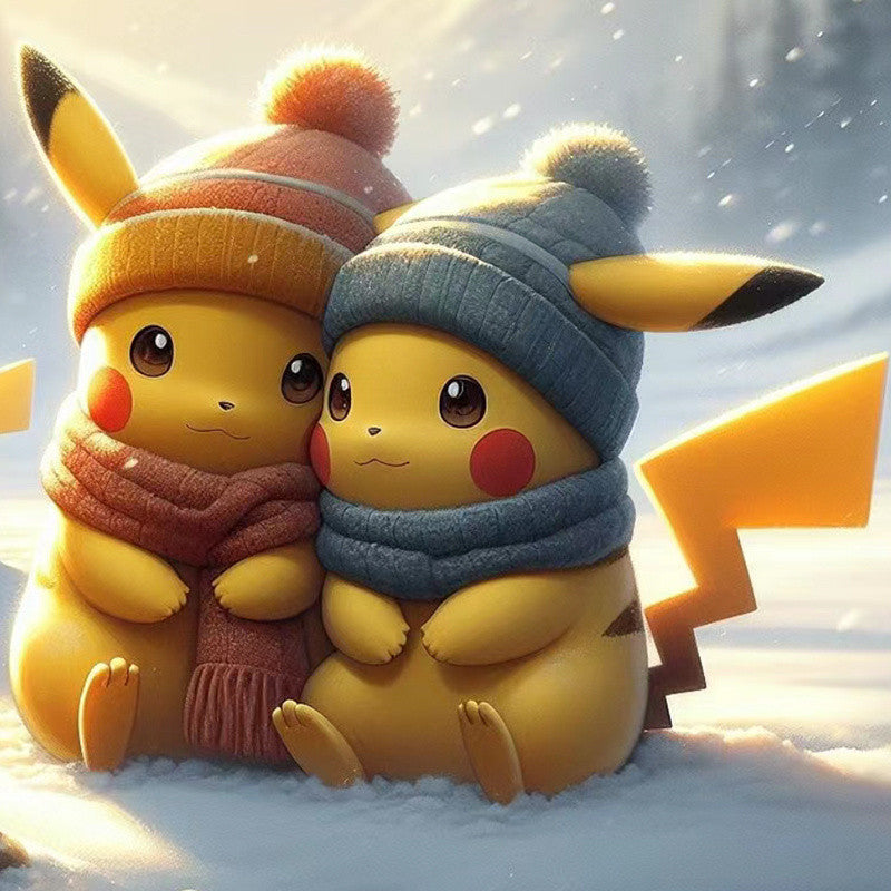 (4 stuks 30x30cm) Volledige ronde diamantschildersets - Cartoon(Stuur voordelen)