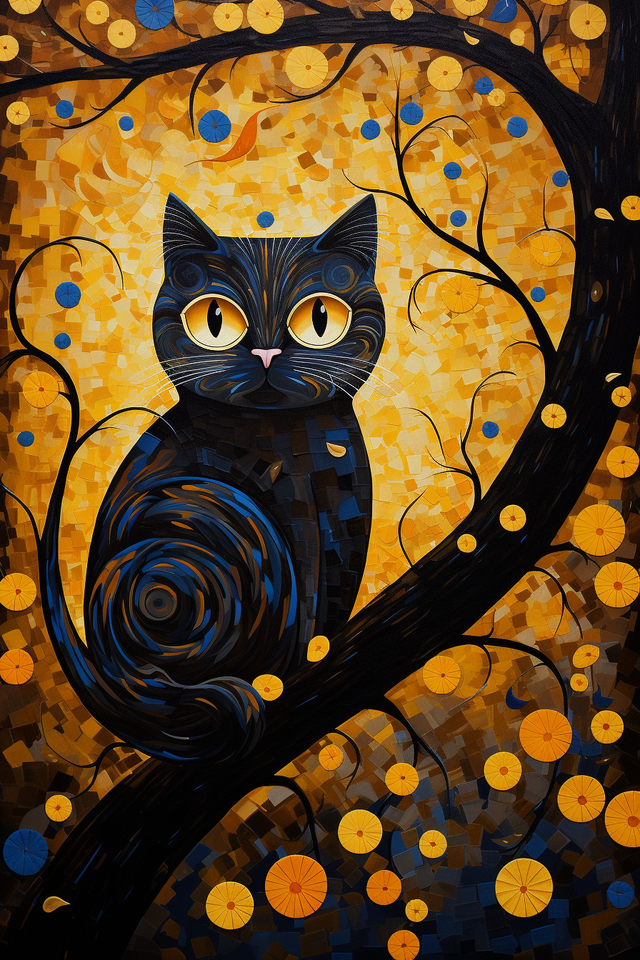 Kat In Een Boom