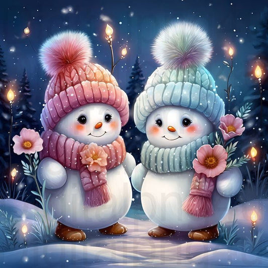 Twee Sneeuwpoppen
