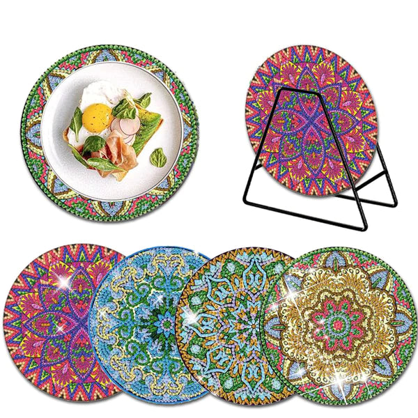 Diamond Painting Placemats | Mandala (4 Stuks / Set)