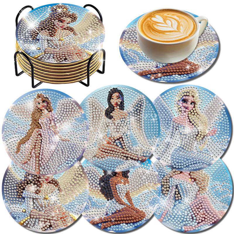 6-delige set DIY Diamond Painting Onderzetter