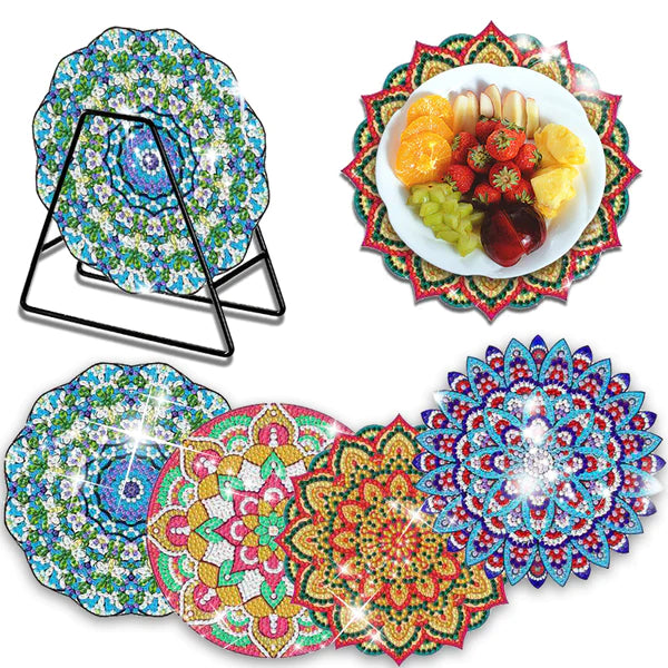 Diamond Painting Placemats | Mandala (4 Stuks / Set)