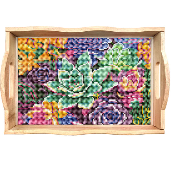 Diamond Painting Houten Pallet - Bloemen