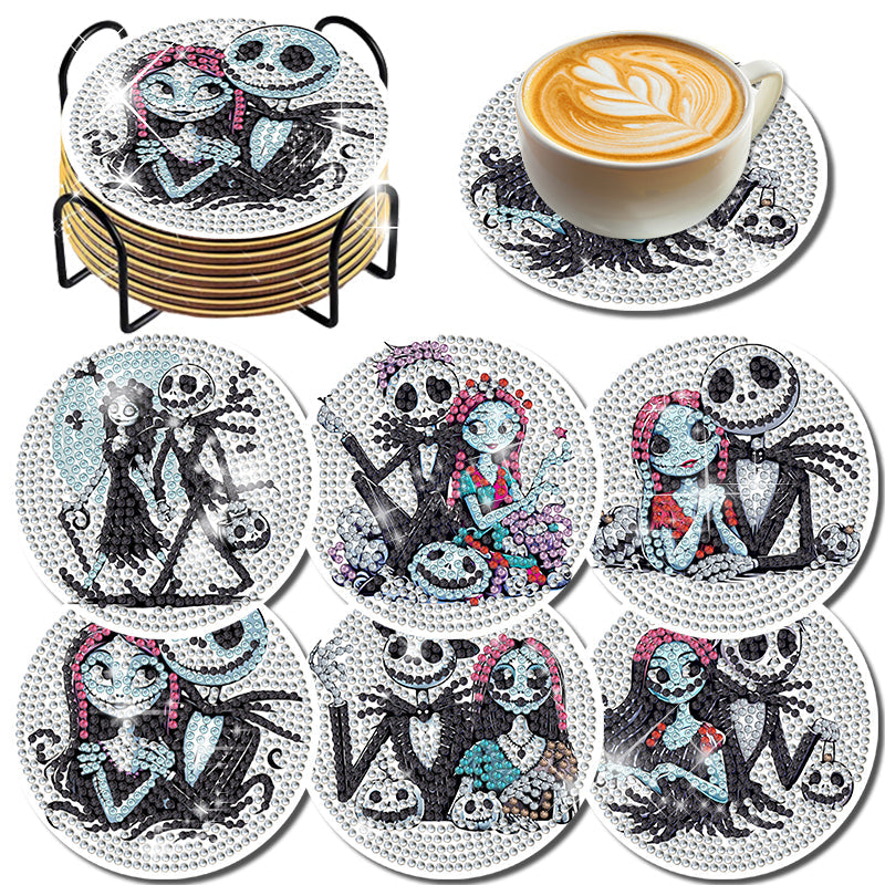 6-delige set DIY Diamond Painting Onderzetter