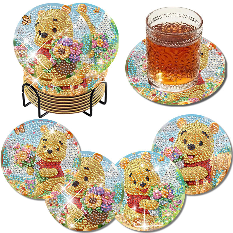 4-delige set DIY Diamond Painting Onderzetter