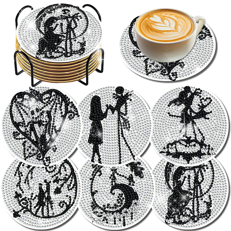 6-delige set DIY Diamond Painting Onderzetter