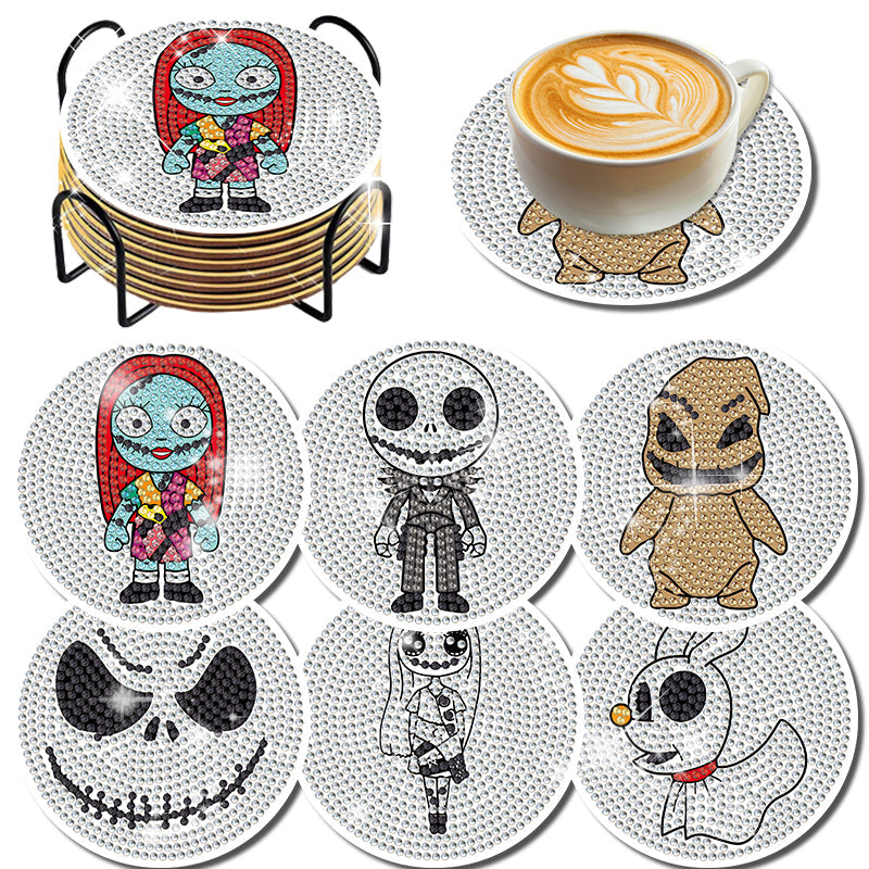 6-delige set DIY Diamond Painting Onderzetter