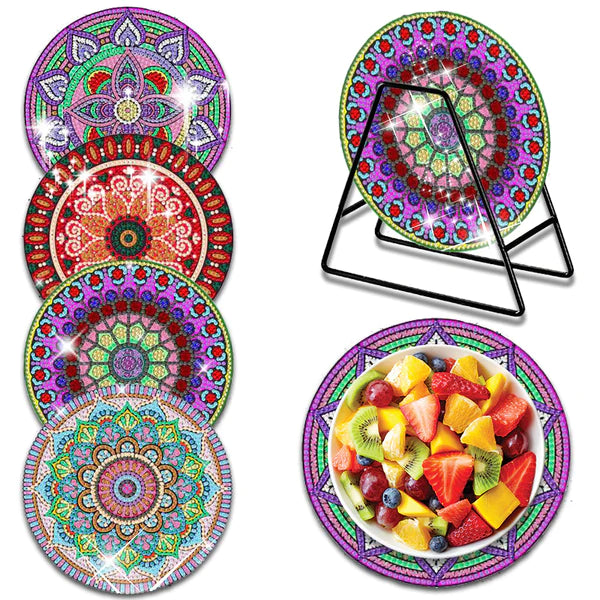Diamond Painting Placemats | Mandala (4 Stuks / Set)