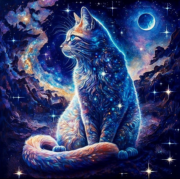 Kat Onder De Abstracte Sterren