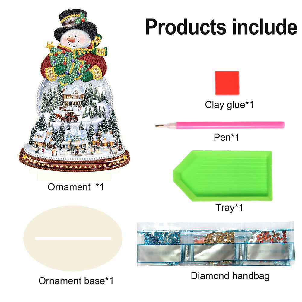 Diamond Painting Diy Craft Knutsel Ornament Sneeuwpop