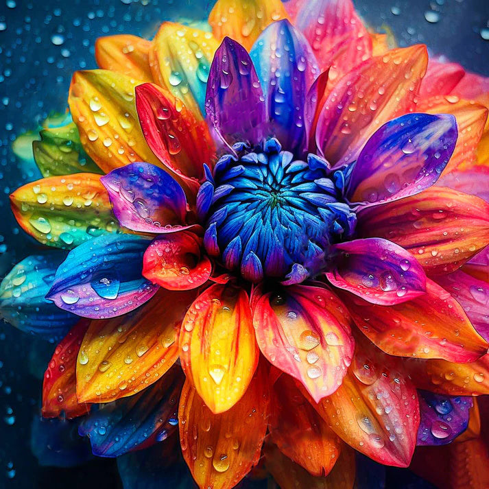 Hoobee Diamond Painting Volledige Boor Bloemen, 5D DIY Schilderij