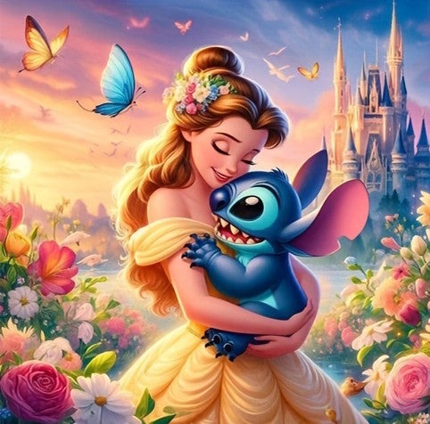 (9 stuks 30x30cm) Volledige ronde diamantschildersets - Cartoon(Stuur voordelen)