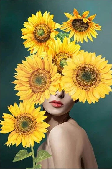 Zonnebloem Vrouw