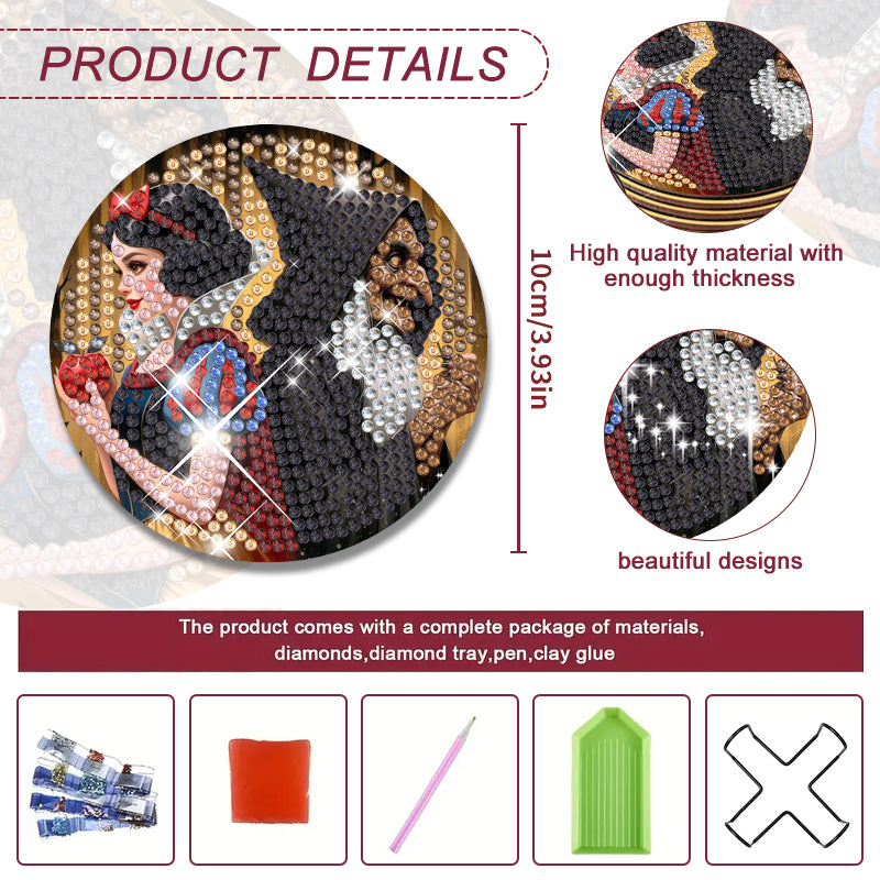 6-delige set DIY Diamond Painting Onderzetter