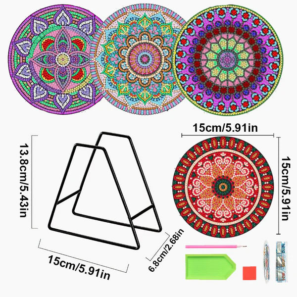 Diamond Painting Placemats | Mandala (4 Stuks / Set)