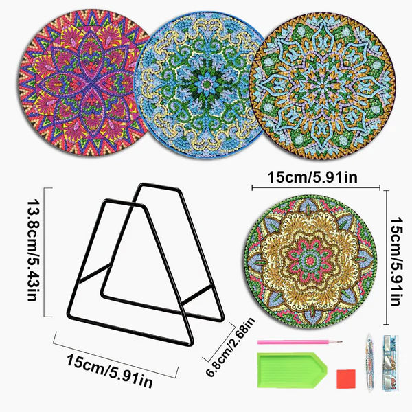 Diamond Painting Placemats | Mandala (4 Stuks / Set)
