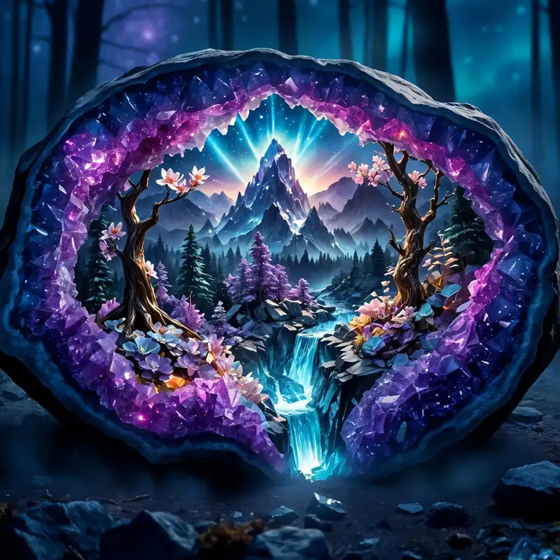 Het landschap in de diamant