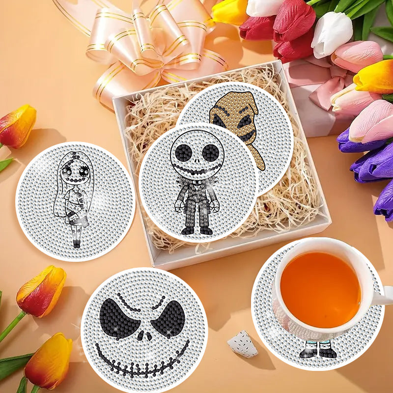 6-delige set DIY Diamond Painting Onderzetter