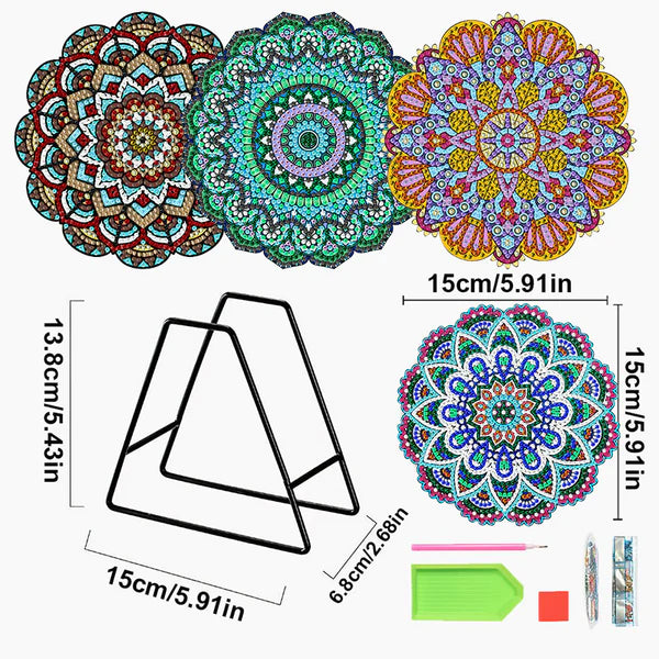 Diamond Painting Placemats | Mandala (4 Stuks / Set)