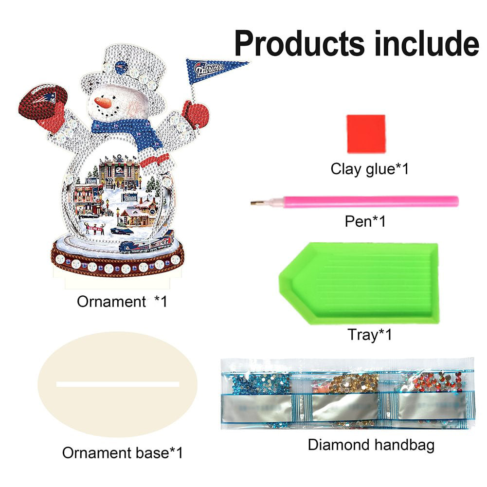 Diamond Painting Diy Craft Knutsel Ornament Sneeuwpop