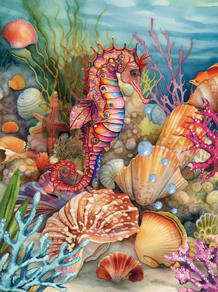 Zeepaardjes Op De Zeebodem