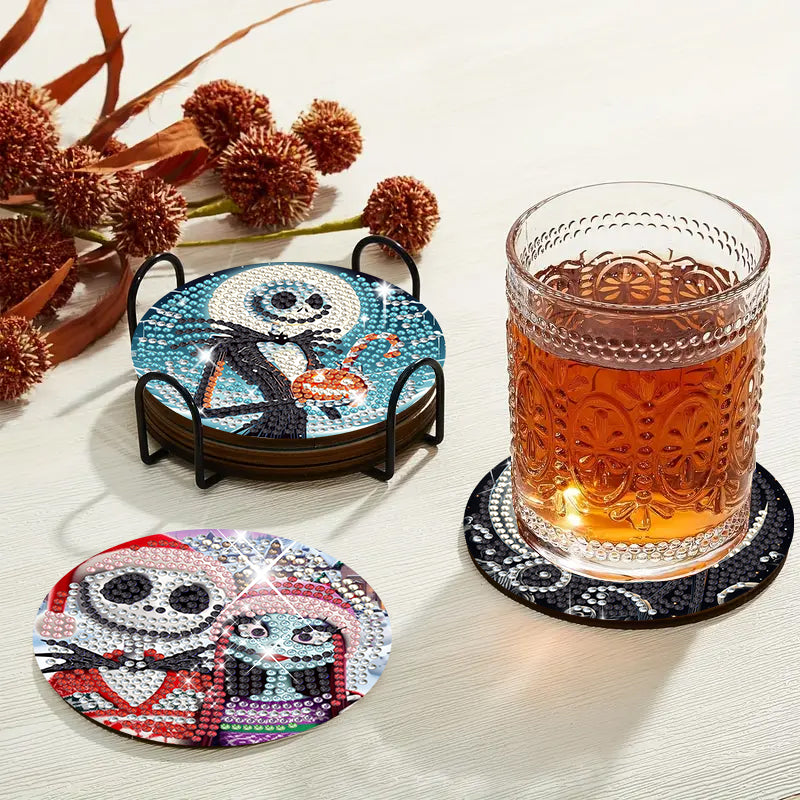 6-delige set DIY Diamond Painting Onderzetter