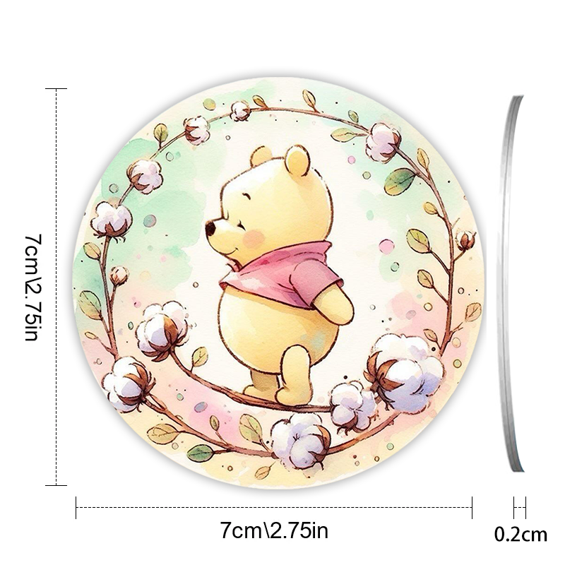 2-delige autobekerhouder onderzetter cartoon (geen diamanten)