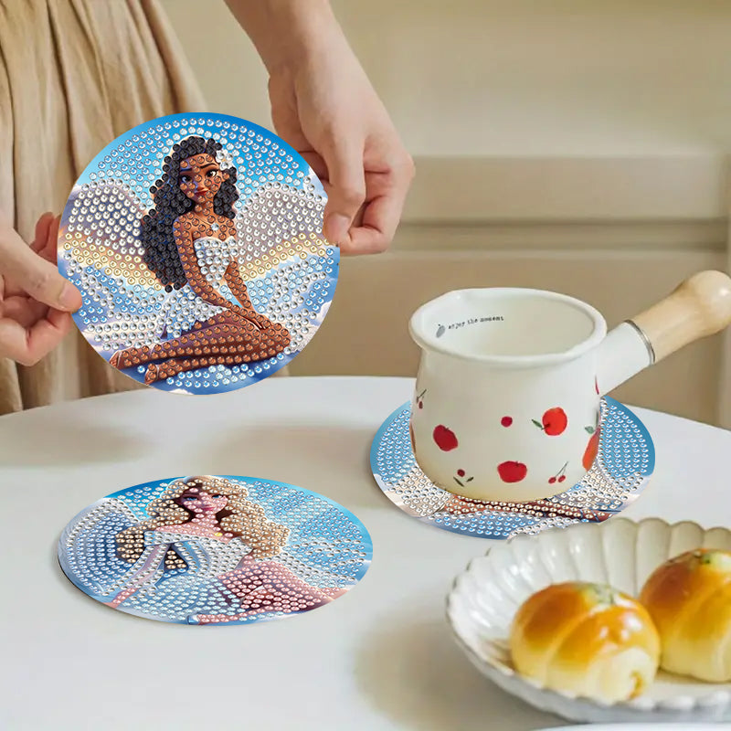 6-delige set DIY Diamond Painting Onderzetter