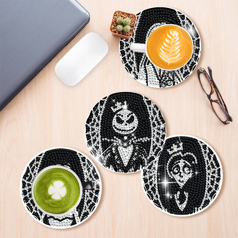 4-delige set DIY Diamond Painting Onderzetter