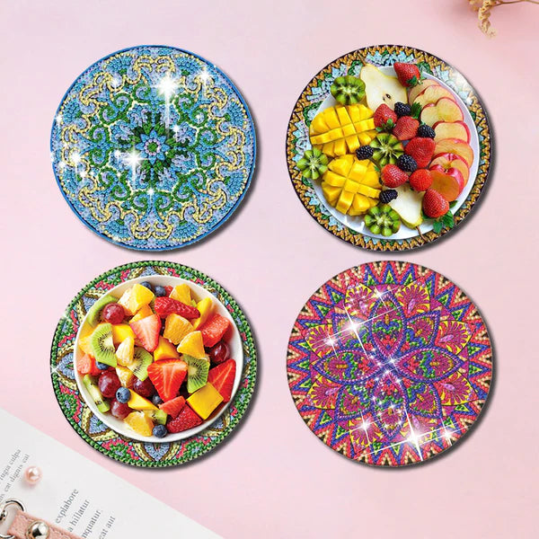 Diamond Painting Placemats | Mandala (4 Stuks / Set)