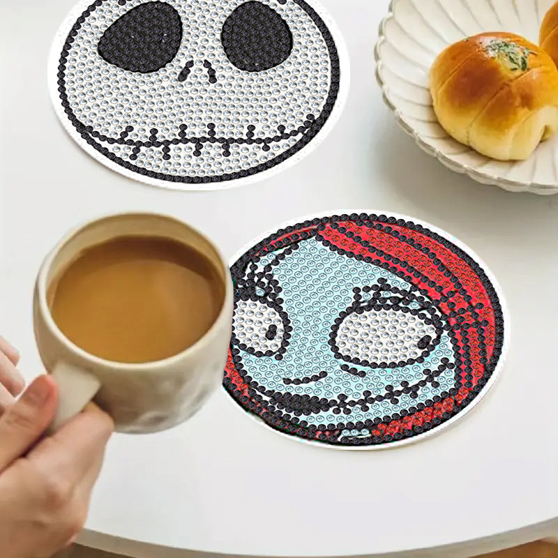 4-delige set DIY Diamond Painting Onderzetter