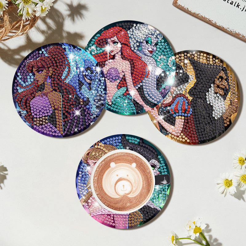 6-delige set DIY Diamond Painting Onderzetter