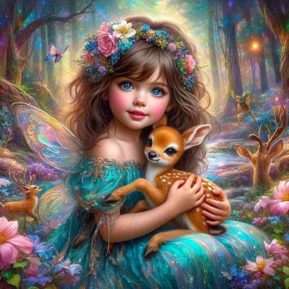 Schitterend hert | Diamond Painting - Happy Painting Schitterend hert | Diamond Painting - Happy Painting