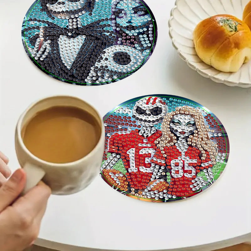 6-delige set DIY Diamond Painting Onderzetter