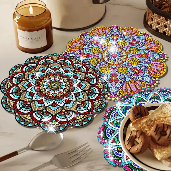 Diamond Painting Placemats | Mandala (4 Stuks / Set)
