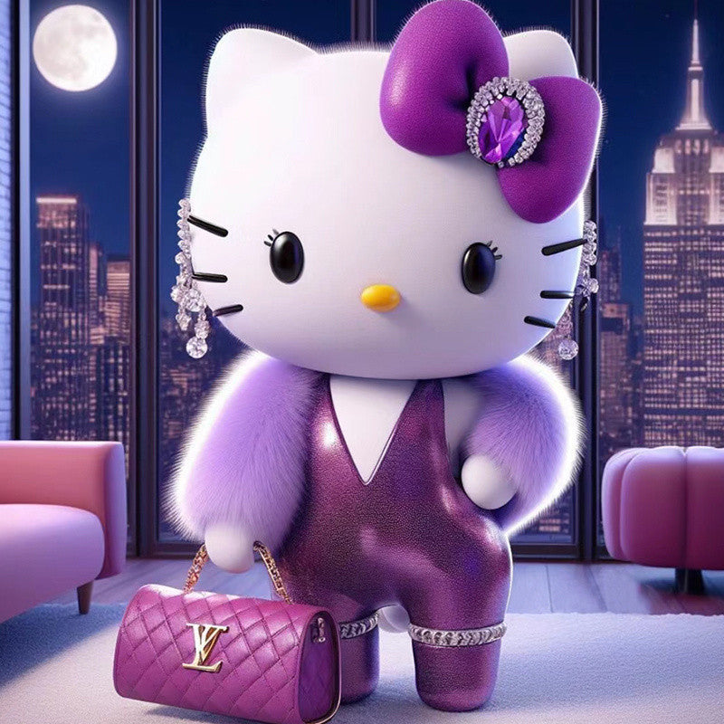 (9 stuks 30x30cm) Volledige ronde diamantschildersets - Cartoon(Stuur voordelen)