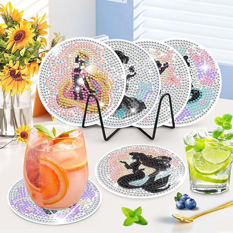 6-delige set DIY Diamond Painting Onderzetter