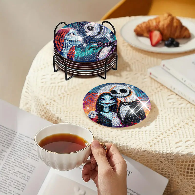 6-delige set DIY Diamond Painting Onderzetter