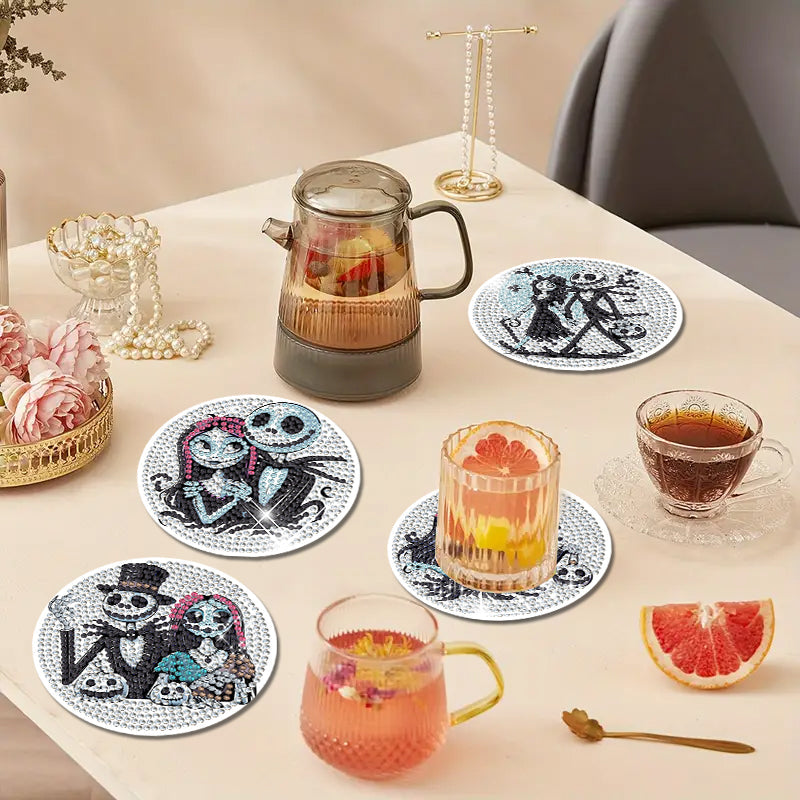 6-delige set DIY Diamond Painting Onderzetter