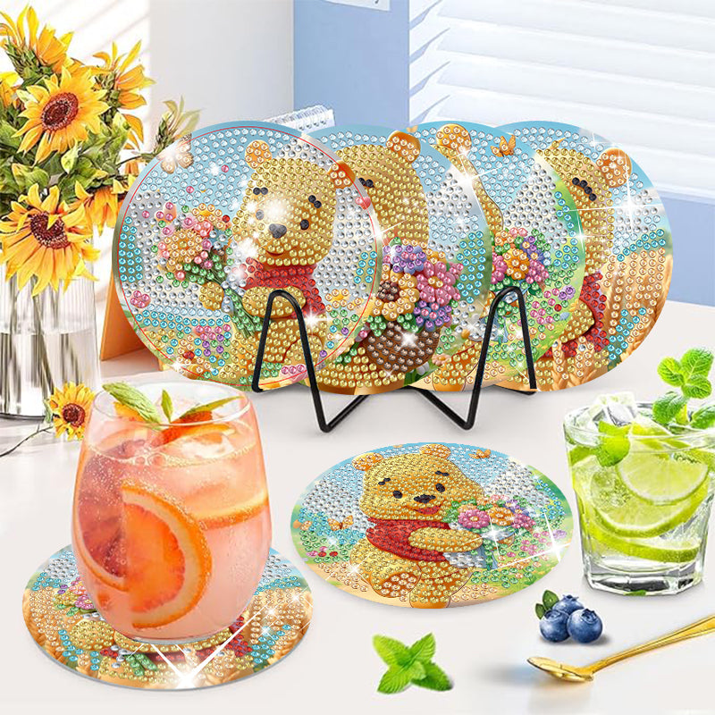 4-delige set DIY Diamond Painting Onderzetter