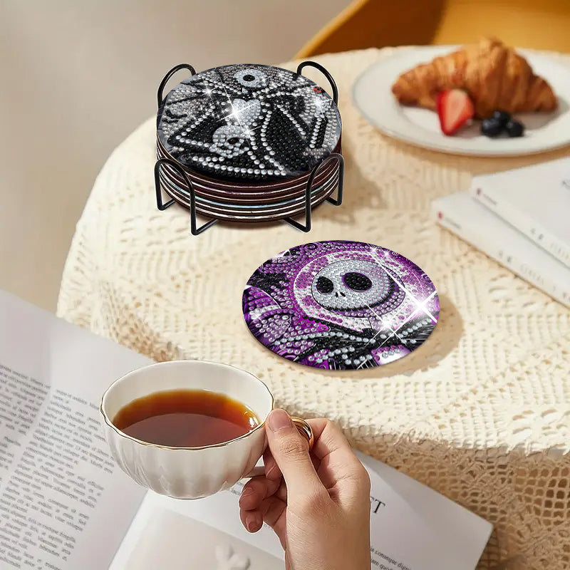 6-delige set DIY Diamond Painting Onderzetter