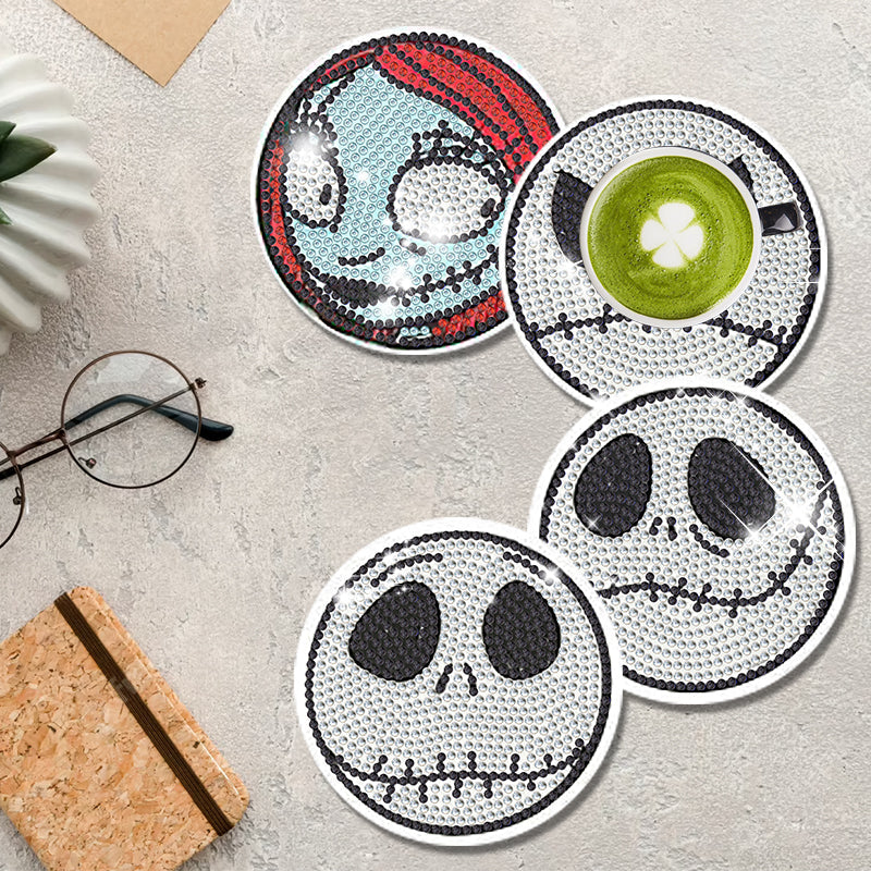 4-delige set DIY Diamond Painting Onderzetter