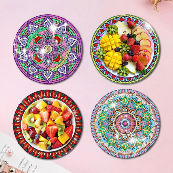 Diamond Painting Placemats | Mandala (4 Stuks / Set)