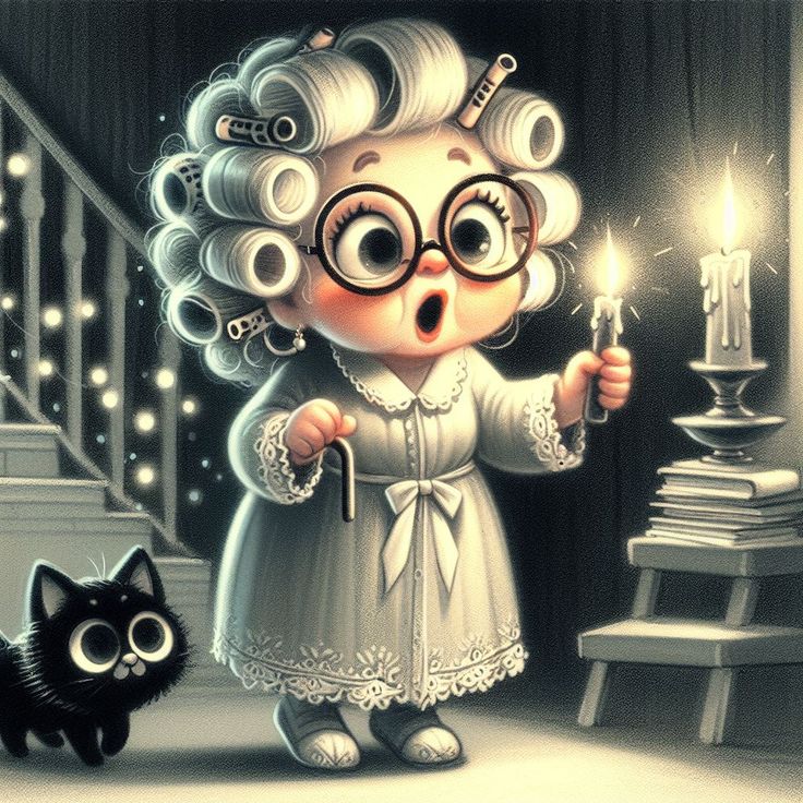De Oude Dame En De Kat