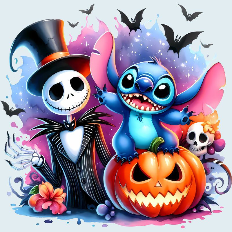 (4 stuks 30x30cm) Volledige ronde diamantschildersets - Cartoon(Stuur voordelen)